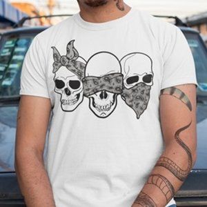 Unisex White T Shirt W/ Design